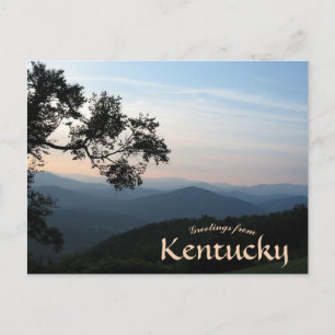 Mountains and Countryside in Kentucky Postcard