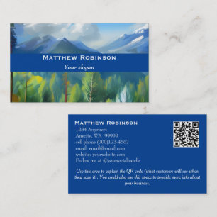 Mountains and Forest Business Card