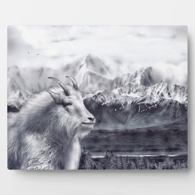 Mountains and Goat Plaque (Front)