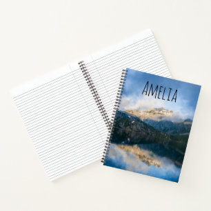 Mountains and Lake Scenic Nature Photo Notebook