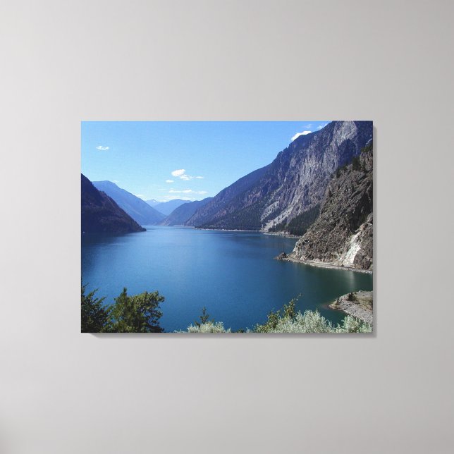 Mountains and River Canvas Print (Front)