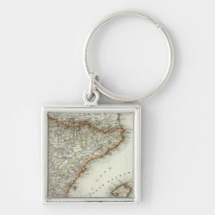 Mountains and Rivers of Canary Islands Keychain