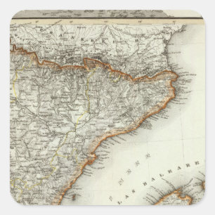 Mountains and Rivers of Canary Islands Square Sticker