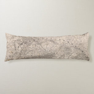 Mountains and Rivers of Europe Body Pillow