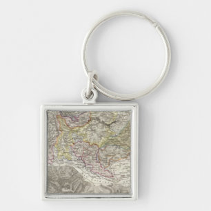 Mountains and Rivers of Harz Germany Keychain