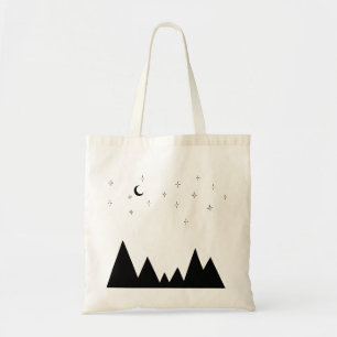 Mountains and Stars Tote Bag