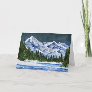 Mountains and Stream Card