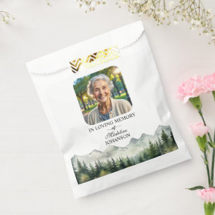 Mountains and Trees Celebration Of Life Keepsake Favour Bag