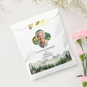 Mountains and Trees Celebration Of Life Keepsake Favour Bag
