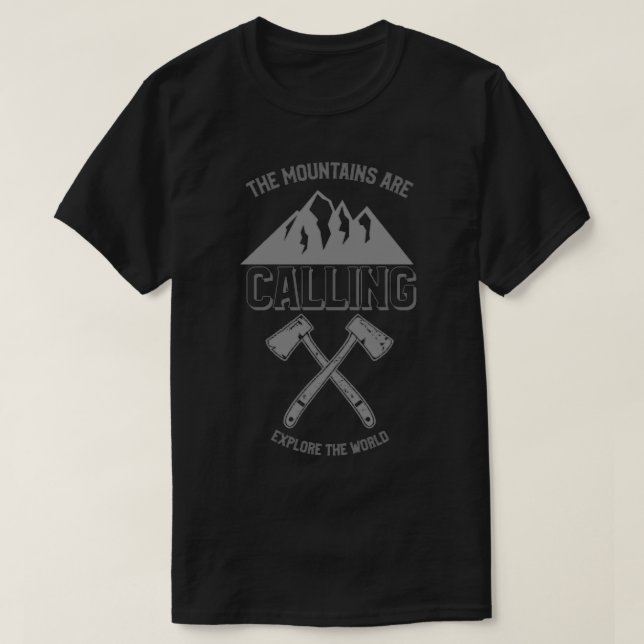 Mountains Are Calling Classic TShirt (Design Front)