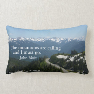Mountains are Calling Lumbar Pillow