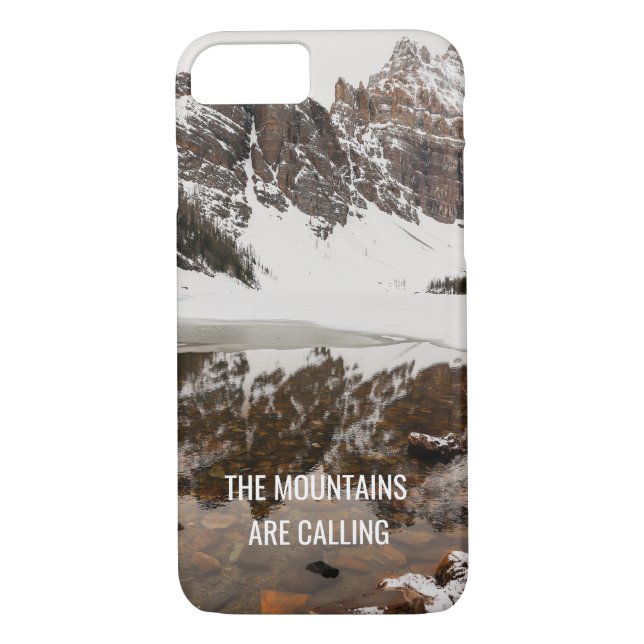 Mountains Are Calling Phone Case with Photo (Back)