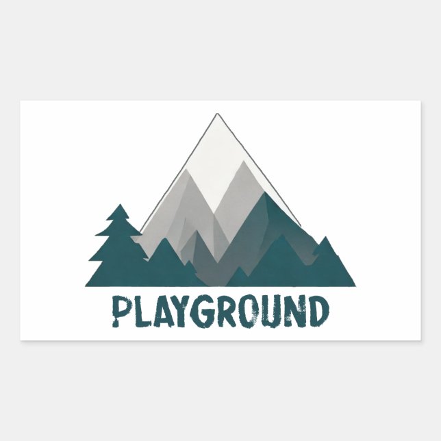 Mountains Are My Playground Sticker (Front)