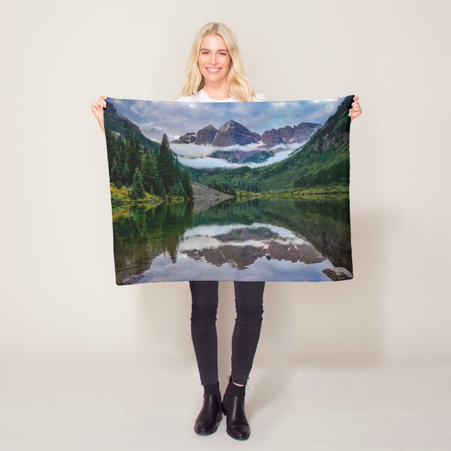 Mountains | Aspen Colorado Fleece Blanket (In Situ)