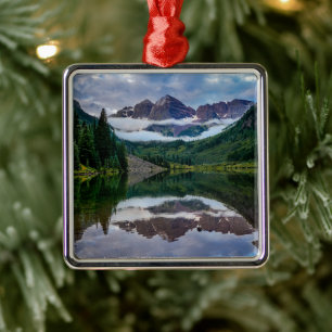 Mountains Aspen Colorado Metal Ornament