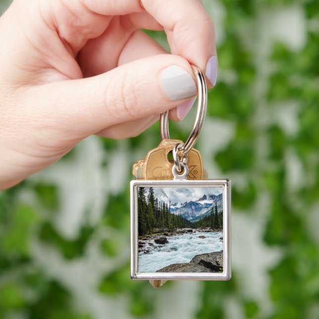 Mountains | Banff National Park Alberta, Canada Keychain (Hand)