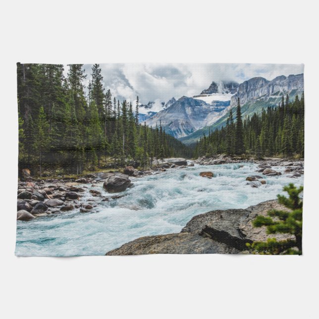 Mountains | Banff National Park Alberta, Canada Kitchen Towel (Horizontal)