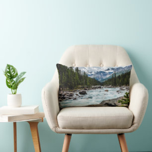 Mountains   Banff National Park Alberta, Canada Lumbar Pillow