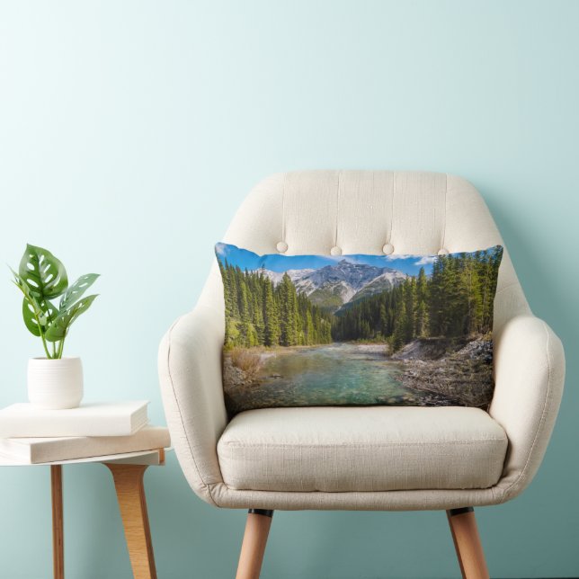 Mountains | Banff National Park, Canadian Rockies Lumbar Pillow (Chair)