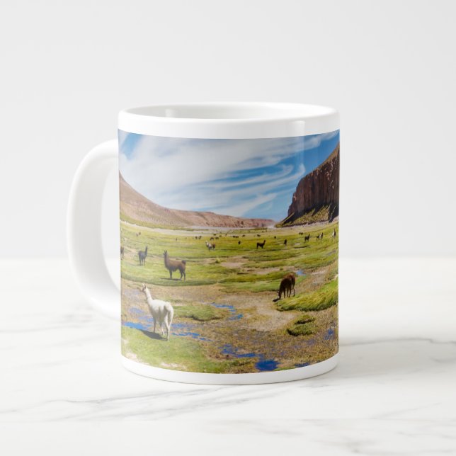 Mountains | Bolivian Andes Large Coffee Mug (Front Left)