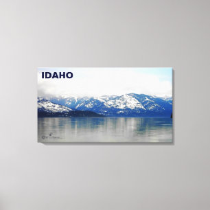 Mountains By The Lake Canvas Print