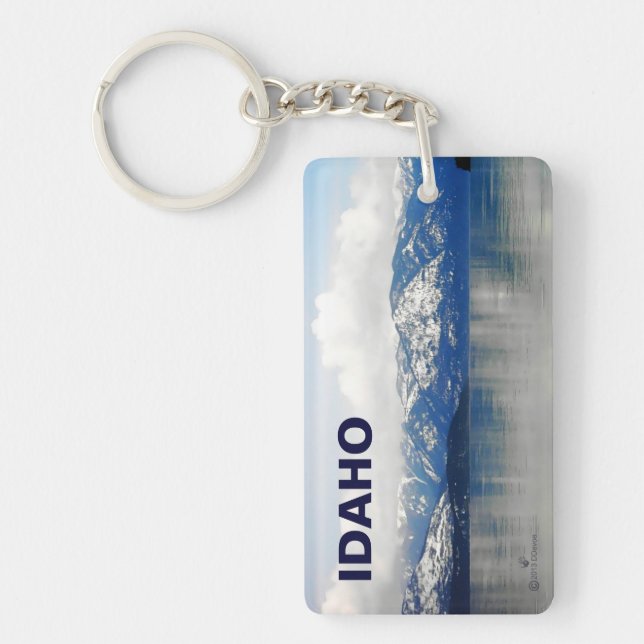 Mountains By The Lake Keychain (Front)