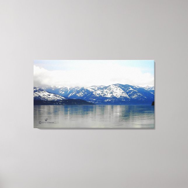 Mountains By The Sea Canvas Print (Front)