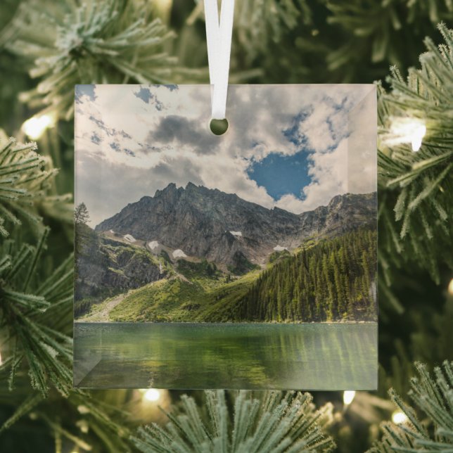 Mountains | Cabinet Mountains, Montana Glass Ornament (Insitu)