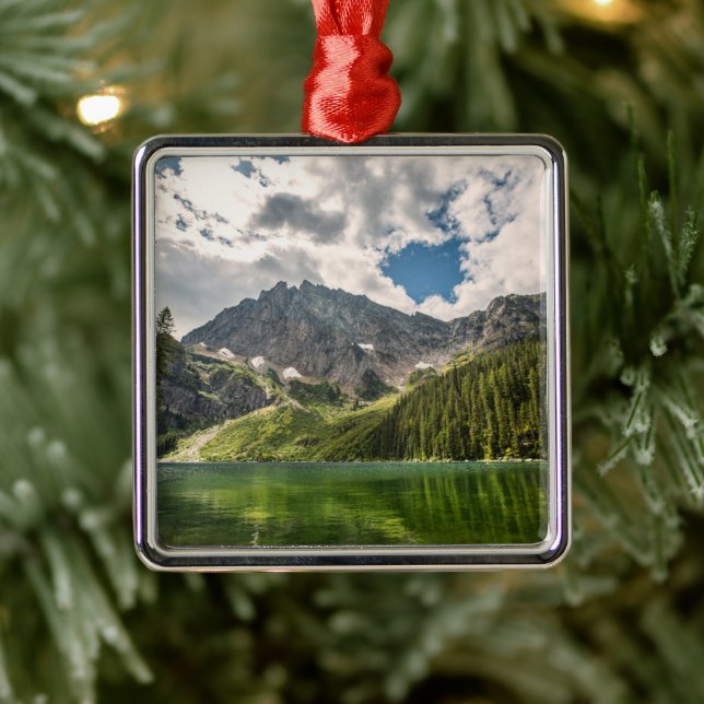 Mountains | Cabinet Mountains, Montana Metal Ornament (Tree)