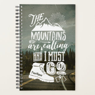 Mountains Calling Must Go Your Photo Typography Planner