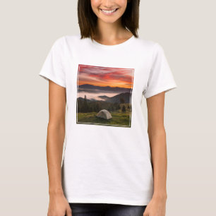Mountains Camping Foggy Sunrise T-Shirt