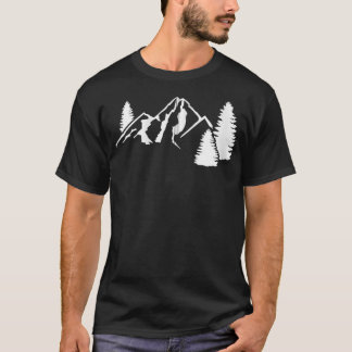Mountains Camping Zip  T-Shirt