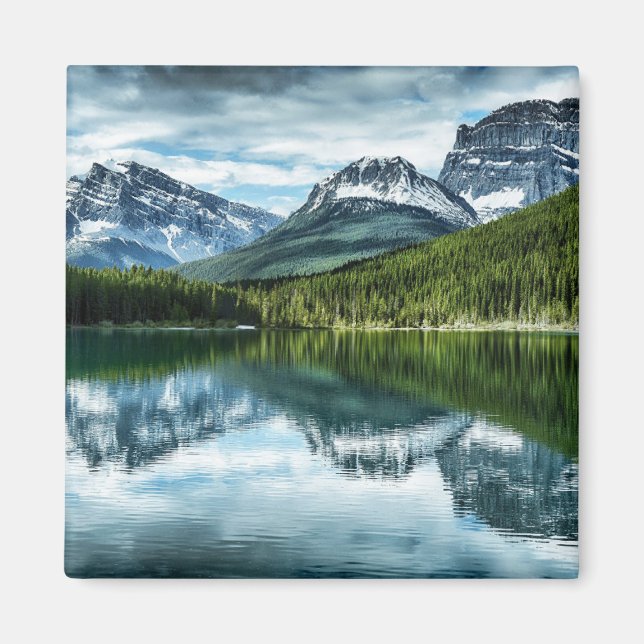 Mountains | Canadian Rockies, Alberta Canada Magnet (Front)