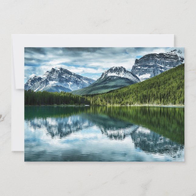 Mountains | Canadian Rockies, Alberta Canada Thank You Card (Front)