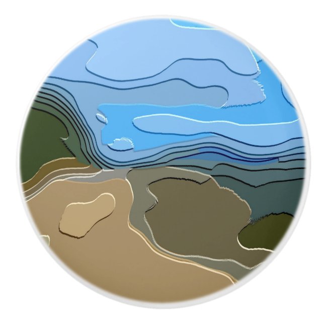 MOUNTAINS CERAMIC KNOB (Front)