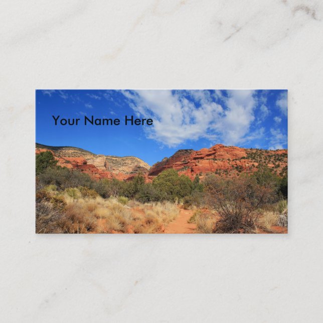 Mountains & Cloudscape Business Card (Front)