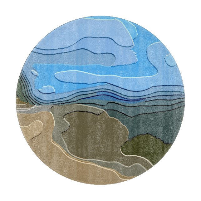 MOUNTAINS CUTTING BOARD (Front)