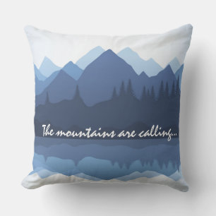 Mountains Design Outdoor Pillow