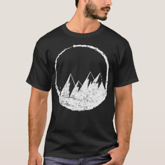 Mountains Distressed Grunge Icon T-Shirt