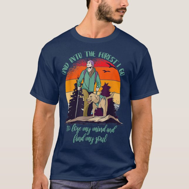 Mountains Dog Hiking Doggie Saying Gift For Dog T-Shirt (Front)