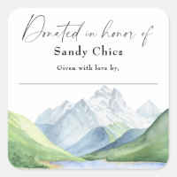 Mountains - donated in honour of