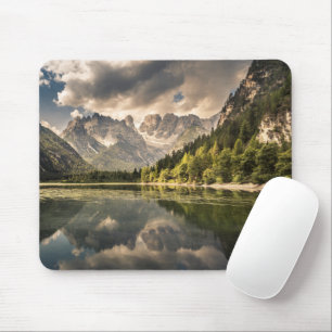 Mountains Dürrensee Lake, Dolomites, Italy Mouse Pad
