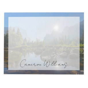 Mountains El Capitan Yosemite Park, California Notepad