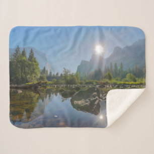 Mountains   El Capitan Yosemite Park, California Sherpa Blanket
