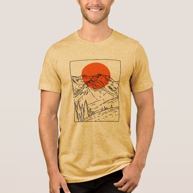 Mountains – Explore the Wild Heights Tri-Blend Shirt (Front)