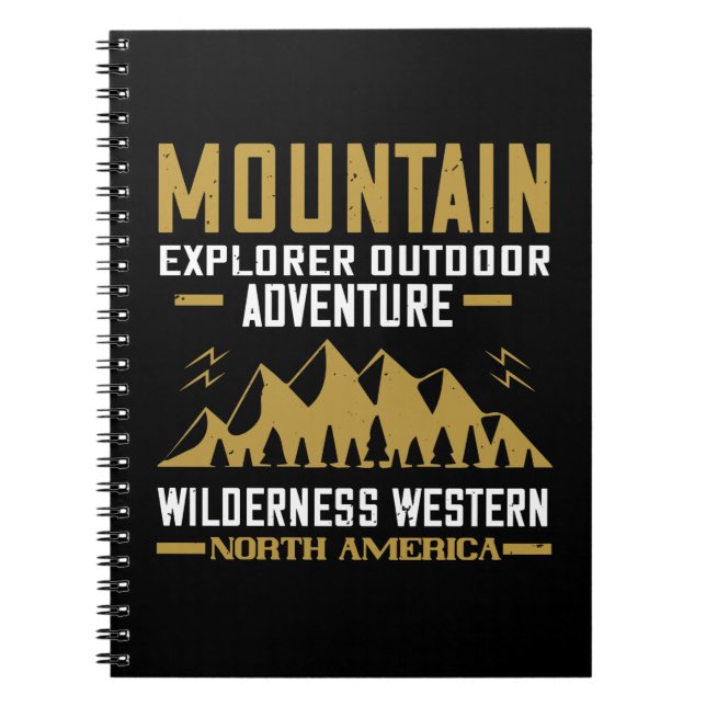 Mountains Explorer Outdoor Adventure Notebook (Front)