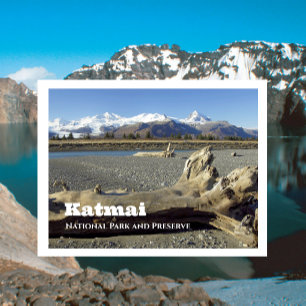 Mountains from Hallo Bay, Katmai National Park, AK Postcard