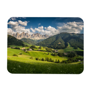 Mountains   Funes Valley, Dolomites, Italy Magnet