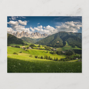 Mountains Funes Valley, Dolomites, Italy Postcard