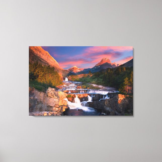 Mountains | Glacier National Park, Montana Canvas Print (Front)